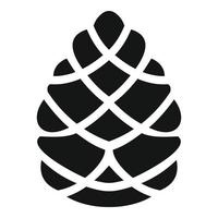 Toy pine cone icon, simple style vector