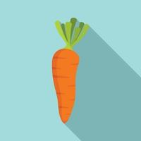 Carrot icon, flat style vector