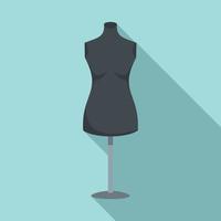 Empty mannequin icon, flat style vector