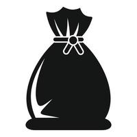 String sack icon, simple style vector