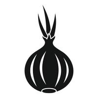 Onion icon, simple style vector