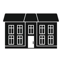 City cottage icon, simple style vector