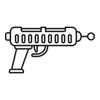 Retro blaster icon, outline style vector