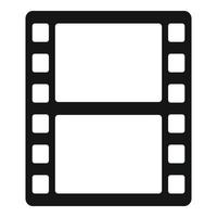 Animation film icon, simple style vector