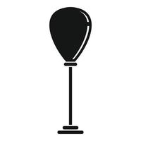 Punch bag stand icon, simple style vector