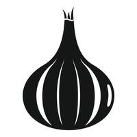 icono de cebolla fresca, estilo simple vector