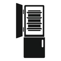 House fridge icon, simple style vector