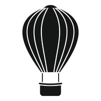 Sky air balloon icon, simple style vector