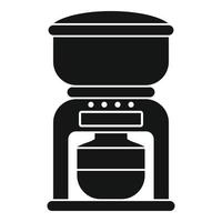 Coffee machine icon, simple style vector