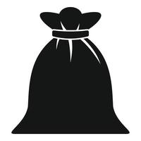 Sack icon, simple style vector