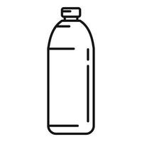 icono de botella de agua, estilo de contorno vector