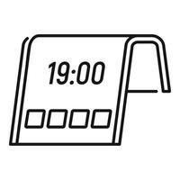 Flexible display icon, outline style vector