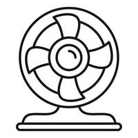 icono de ventilador turbo, estilo de contorno vector