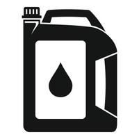 icono de aceite de motor, estilo simple vector