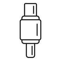 Digital adapter icon, outline style vector