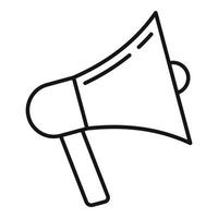 Smm megaphone icon, outline style vector