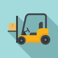 Forklift icon, flat style vector