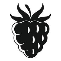 Sweet raspberry icon, simple style vector