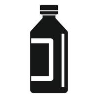 icono de botella de jarabe, estilo simple vector