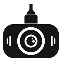 Led dvr camera icon, simple style vector