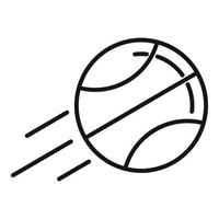 icono de pelota de baloncesto, estilo de contorno vector