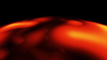 Digital Rendering Red Burning Fire Planet photo