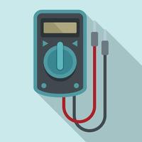 Multimeter device icon, flat style vector