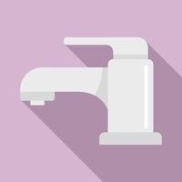 Kitchen faucet icon, flat style vector