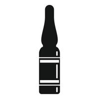 Syringe ampule icon, simple style vector