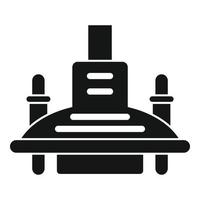 Electrical adapter icon, simple style vector