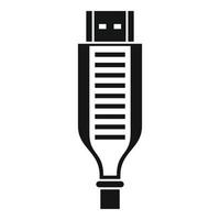 Adapter cable icon, simple style vector