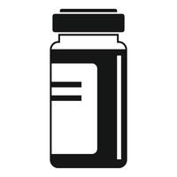 Syringe ampule icon, simple style vector