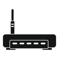 Digital router icon, simple style vector