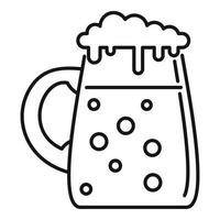 Kvass icon, outline style vector