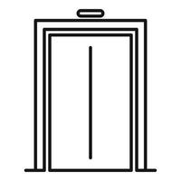 Level elevator icon, outline style vector