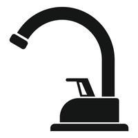 icono de grifo de plomería, estilo simple vector