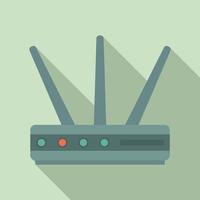 Data router icon, flat style