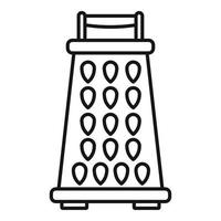 Grater icon, outline style vector