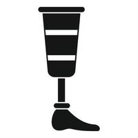 icono de miembro artificial de pierna, estilo simple vector