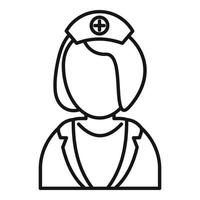 Specialist nurse icon, outline style vector