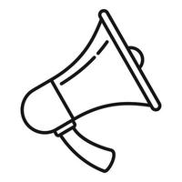 Handly megaphone icon, outline style vector
