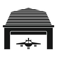 Hangar icon, simple style vector