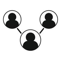 Customer referral program icon, simple style vector