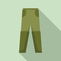 Fisherman new pants icon, flat style vector