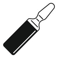 Drugstore ampule icon, simple style vector