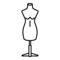 Empty mannequin icon, outline style vector