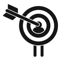 Buyer target icon, simple style vector