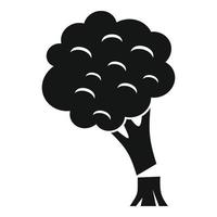 Tree deforestation icon, simple style vector