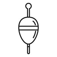 Bobber float icon, outline style vector