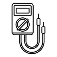 Test multimeter icon, outline style vector